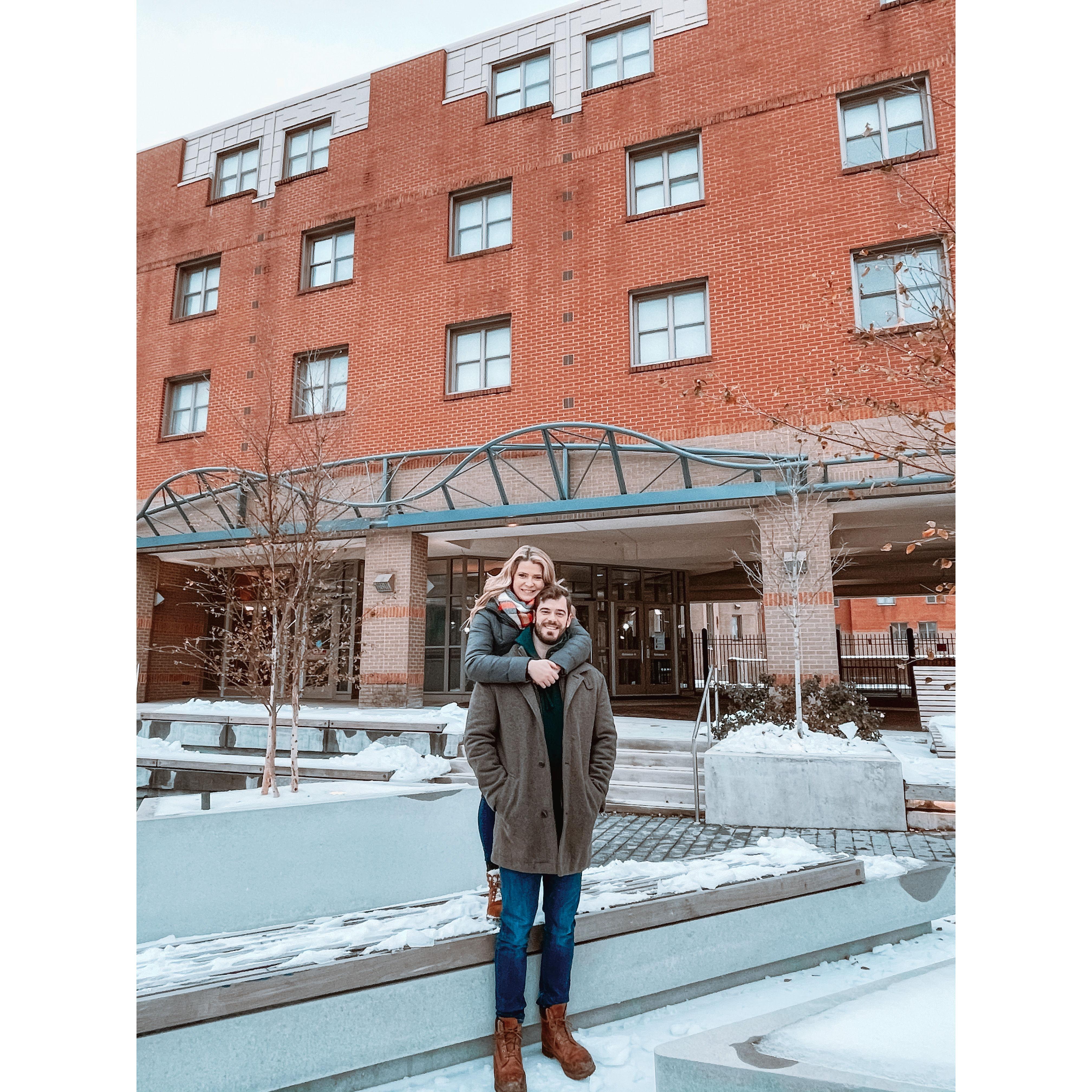 Fun Fact: We lived in the same dorm, down the hall from each other freshmen year of college at Temple University…and never met!