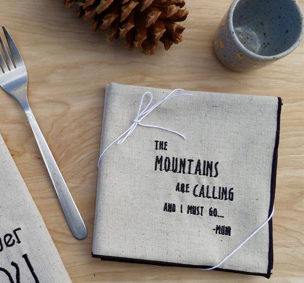 Embroidered Dinner Napkins - Sets of 2 or 4