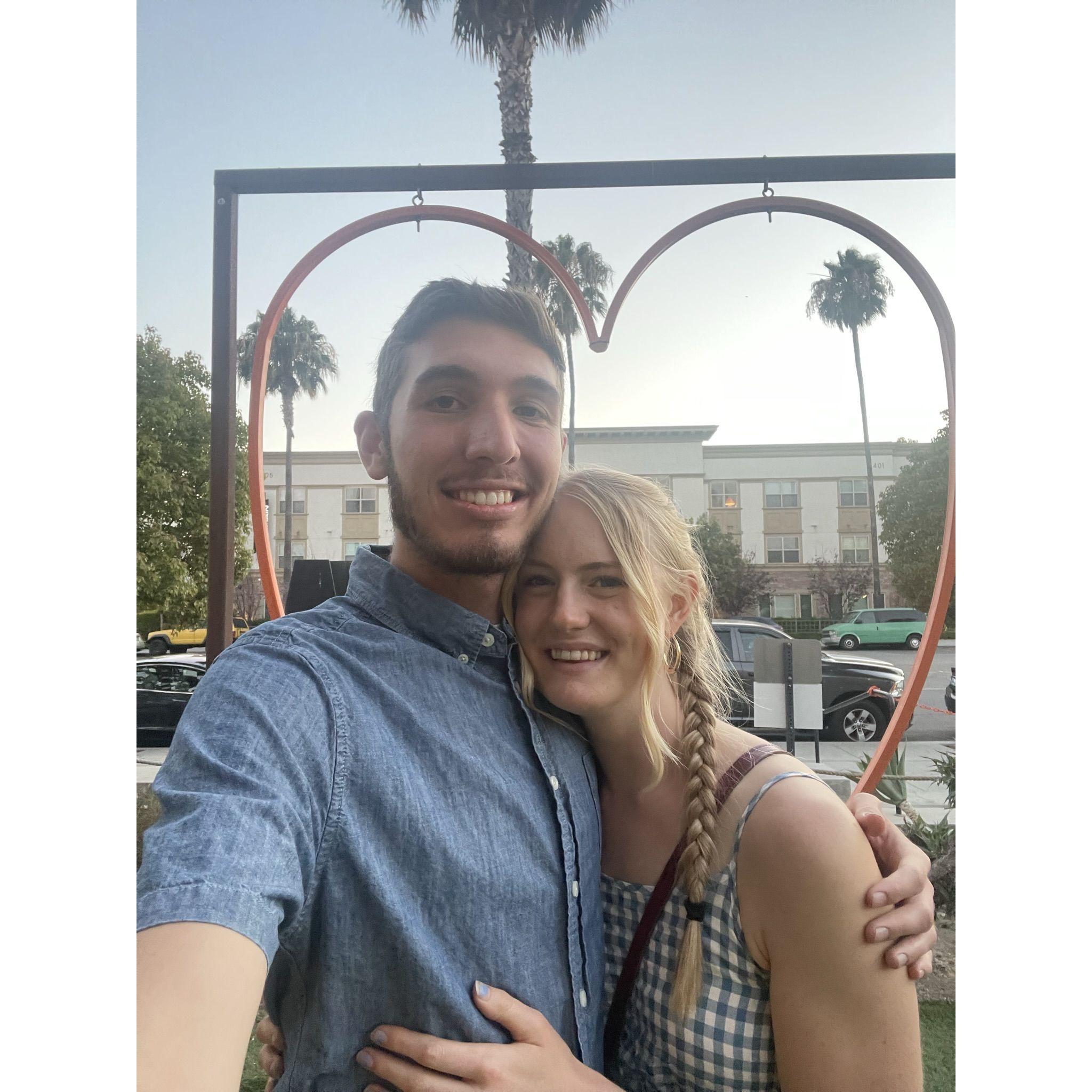 At the packing district for our six month.