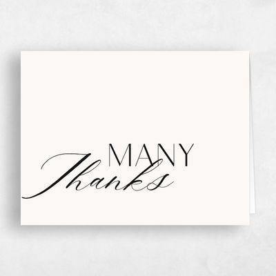 Beige Wedding Thank You - Zion Landscape