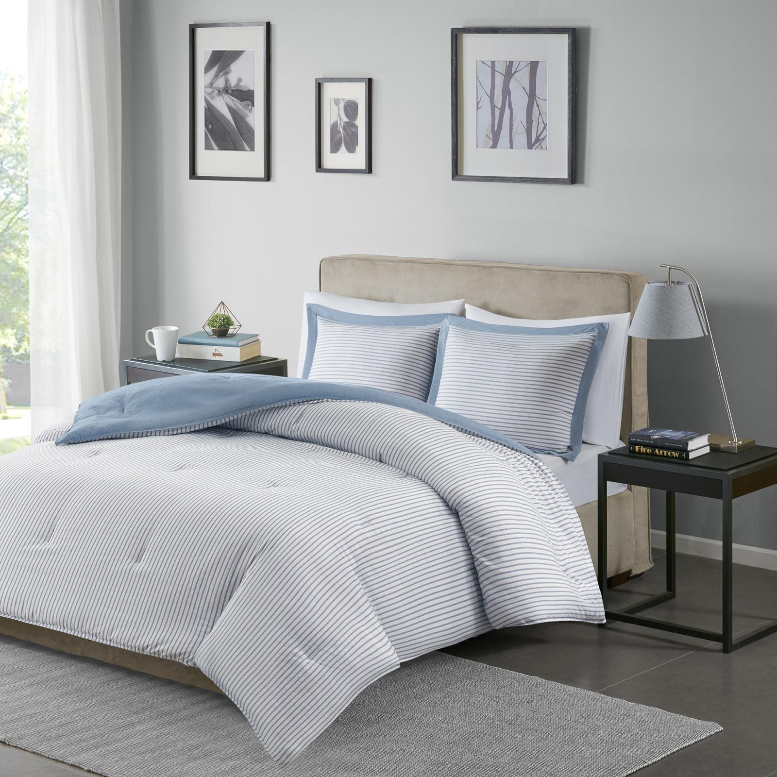 Madison Park, Hayden Reversible Stripe Down Alternative Comforter Mini ...