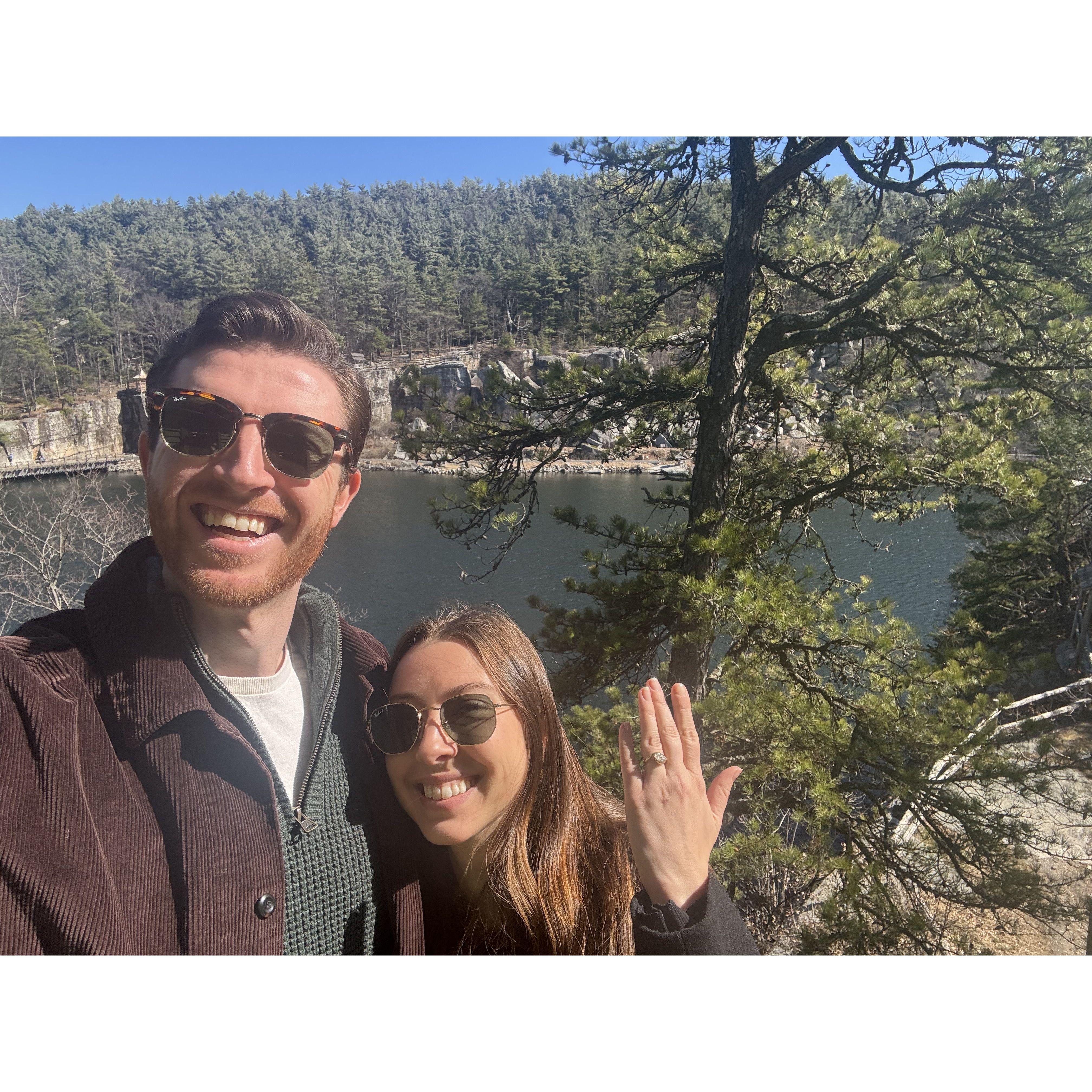 Our engagement weekend, spent at the Mohonk Mountain House in New York.