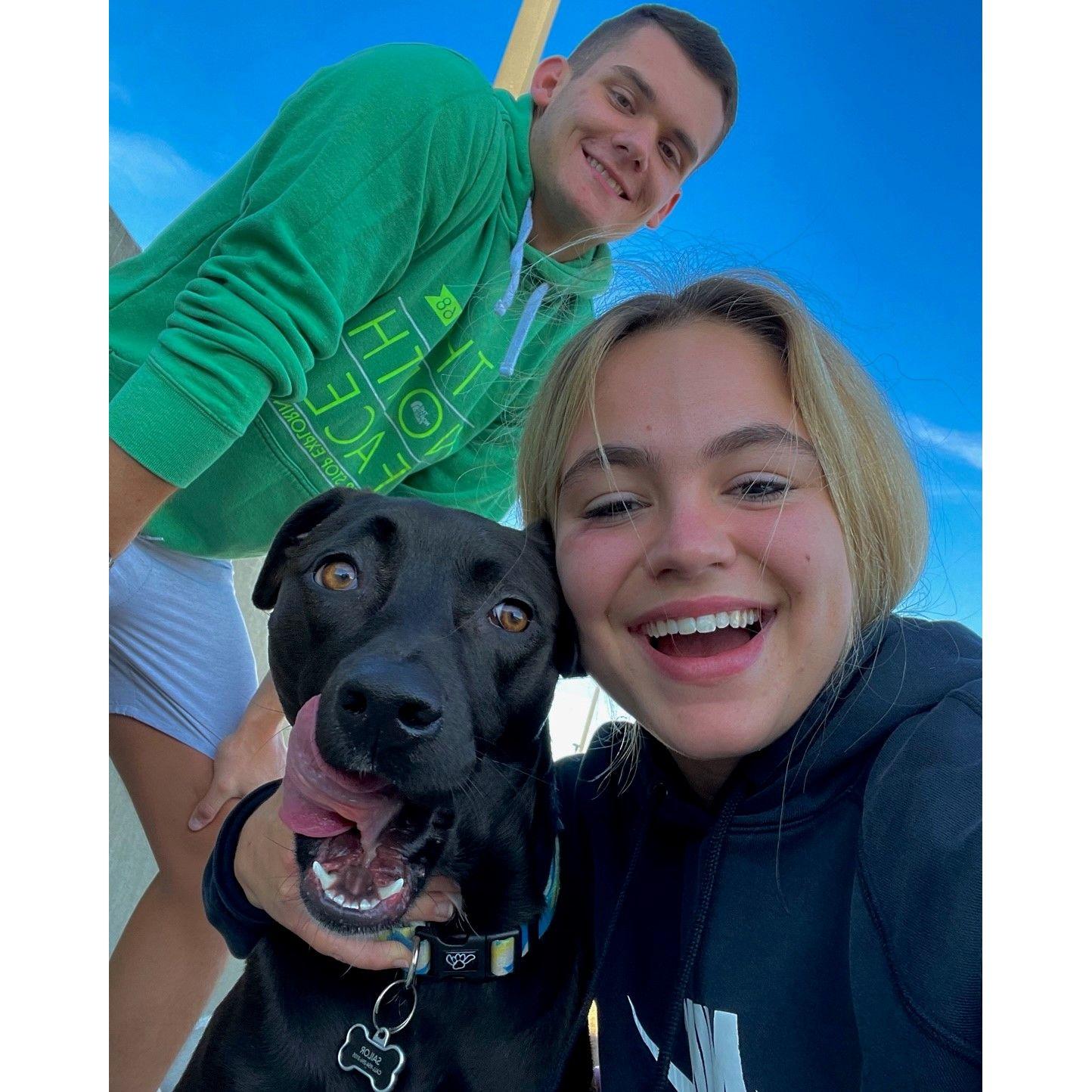 Our first run with sailor.