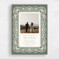 Green Wedding Invitation - Jonquil Photo