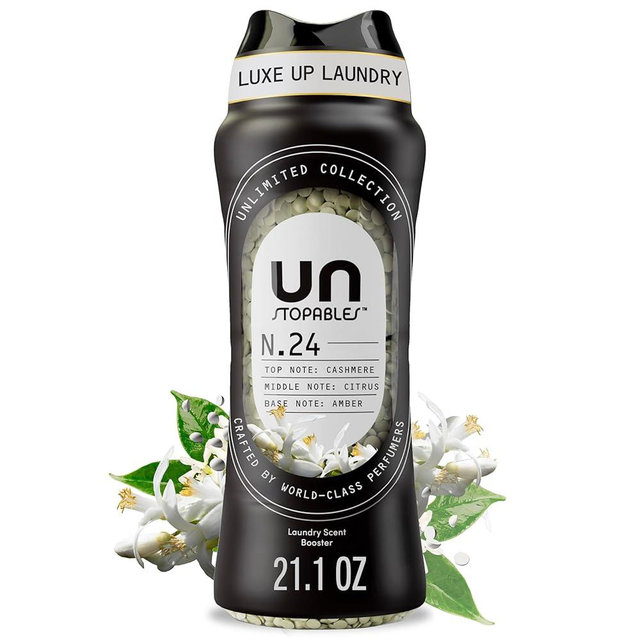 Downy Unstopables Unlimited Collection In-Wash Laundry Scent Booster Beads, No. 24, Fine Fragrance, Long-Lasting Fresh Scent Beads, 21.1 oz