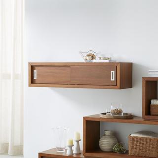 Aspect Floating Cube Shelf with Doors