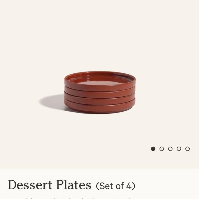 Dessert Plates (Terracotta)