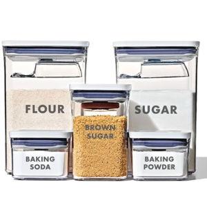 8-Piece Prelabeled Baking POP Container Set
