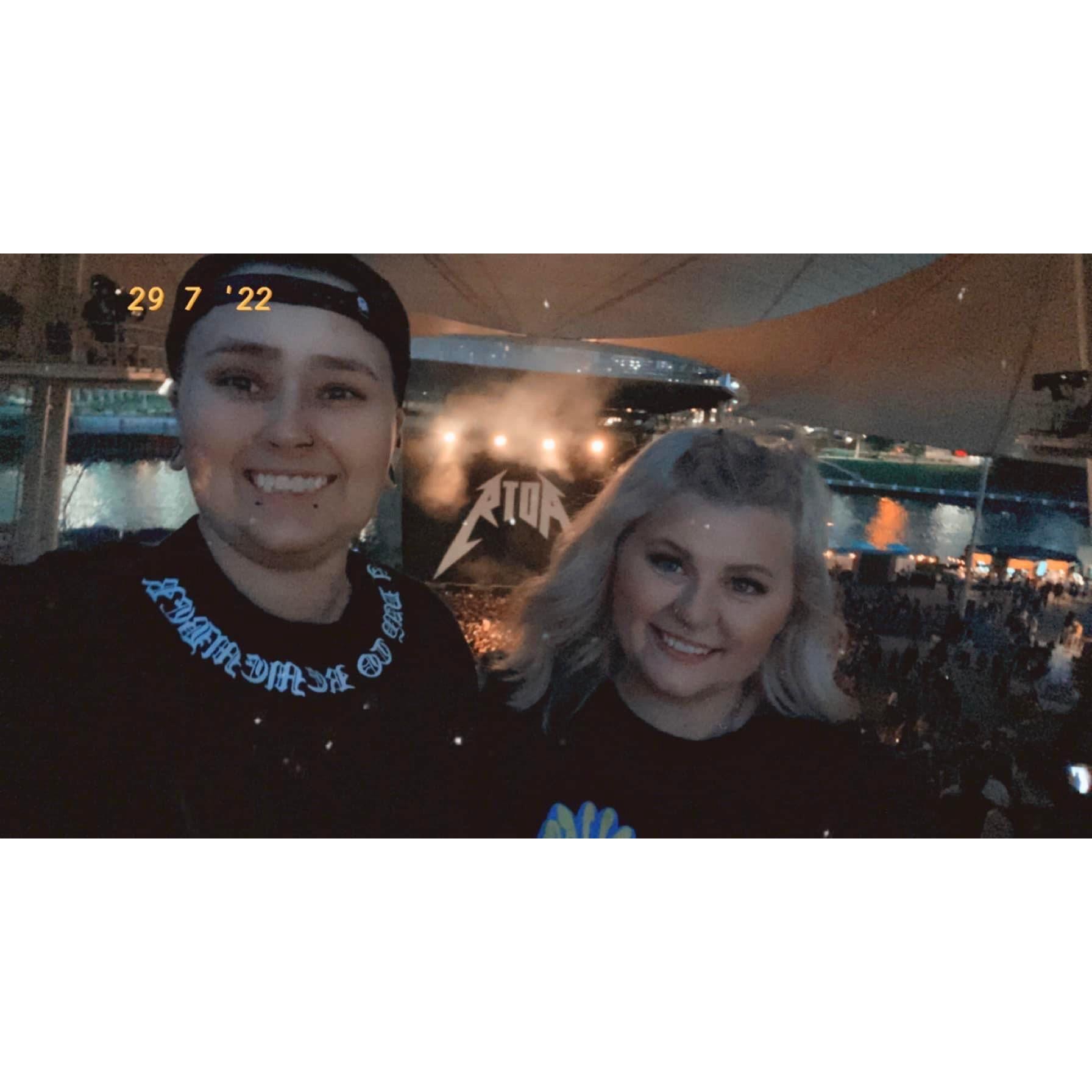 A Day to Remember concert selfie! Anyone that knows Jess's musical interests knows this band is everything, and being able to see them live for the first time with the love of her life was amazing.