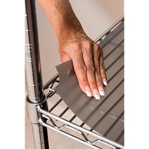 Shelf Liners for Wire Shelf Liner Set of 4 - Graphite (18-Inch-by-48-Inch)