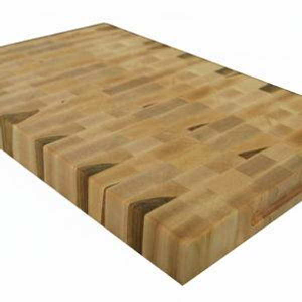 Maple End Grain Cutting Board (with feet and groove)