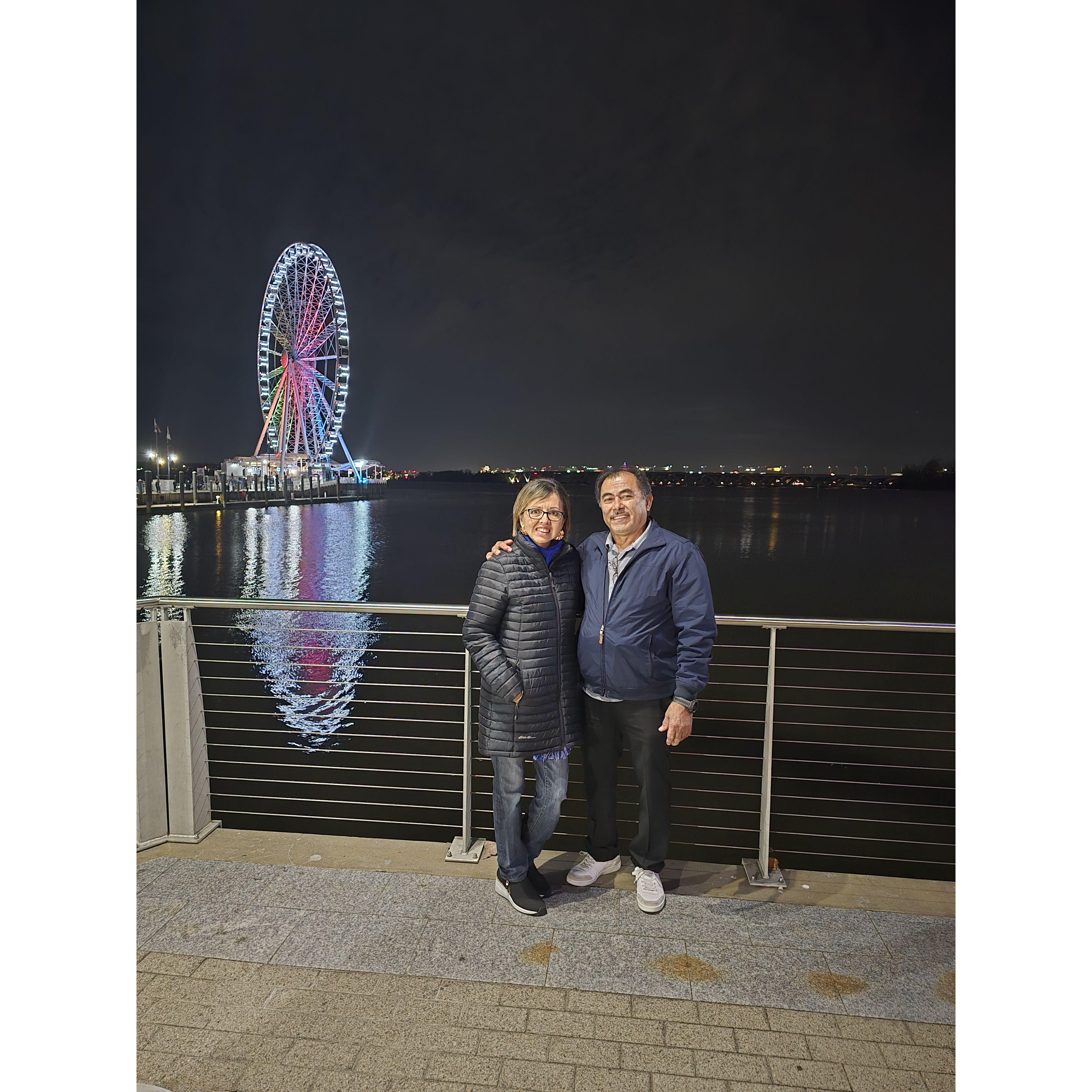 We visited the National Harbor in Washington, DC.