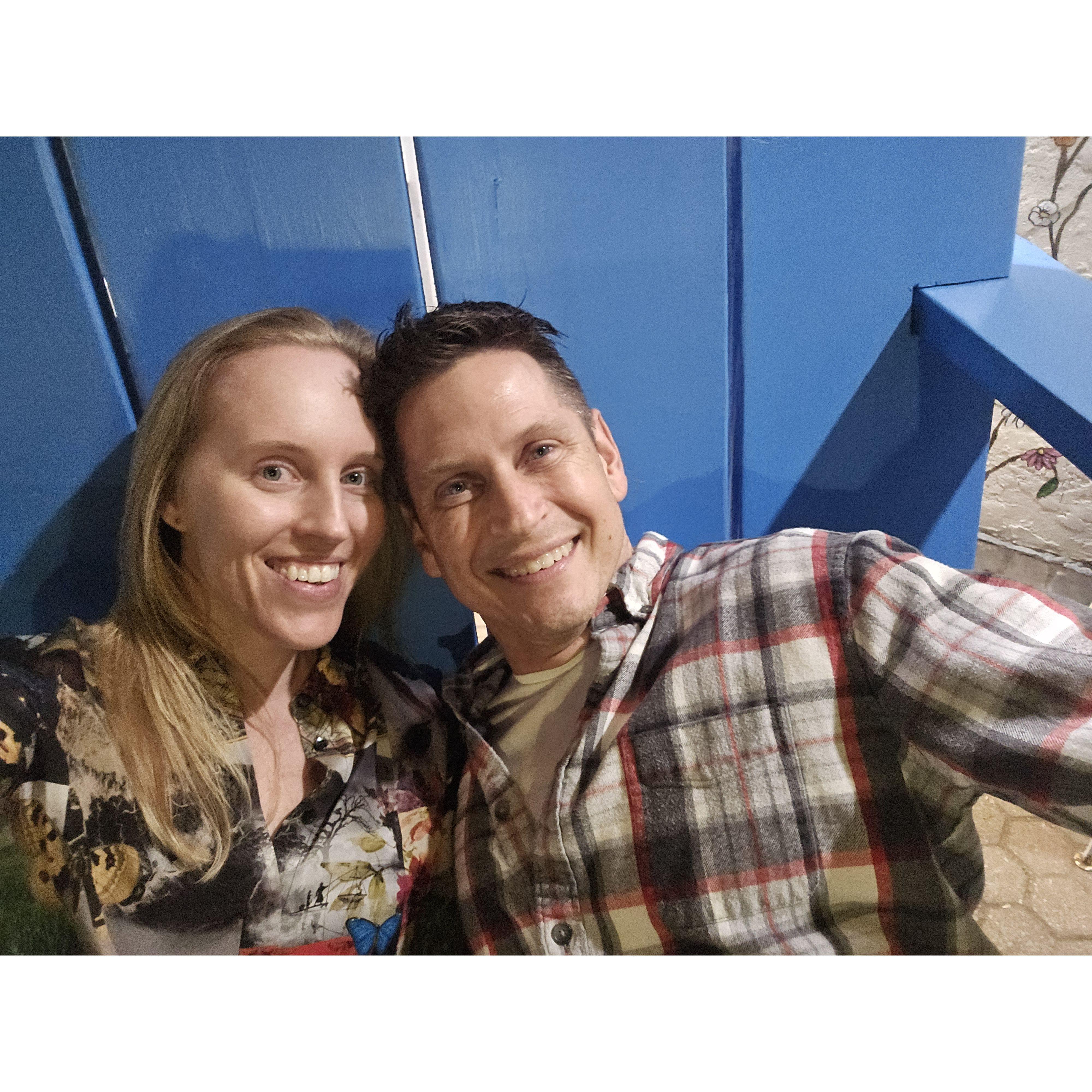 Enjoying the Big Chair in Helen, GA.