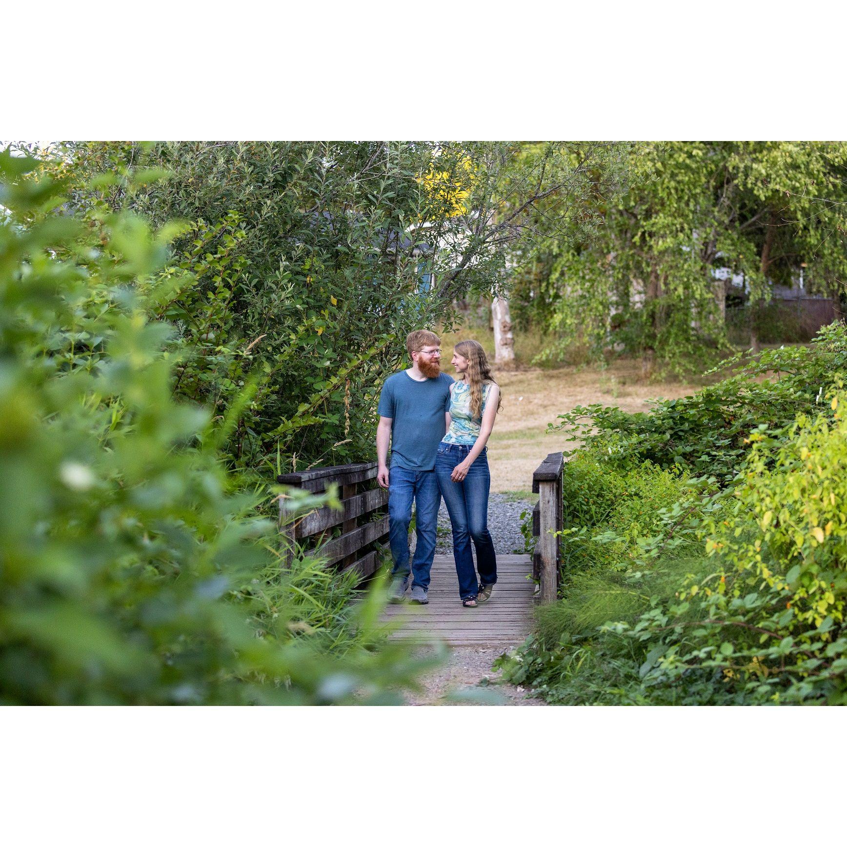 Jonathan's brother-in-law and his mother were kind enough to do an engagement photo shoot, and we love their photos!