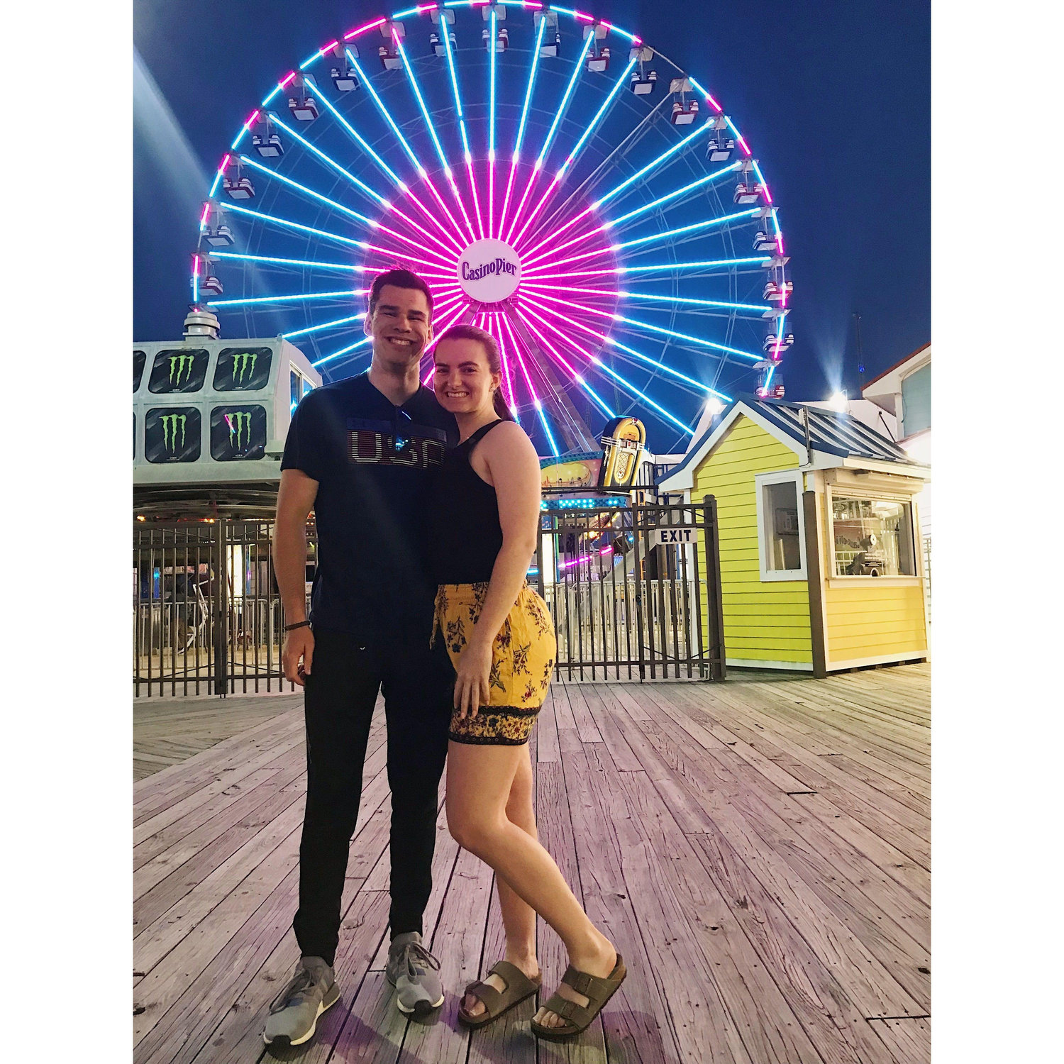 May 24, 2019. Seaside Park, NJ. First (of many to come) time on the Seaside boardwalk together!
