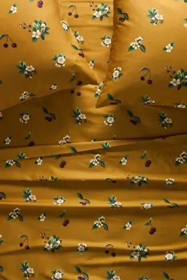 The Organic Cotton Sateen Printed Sheet Set by Maeve