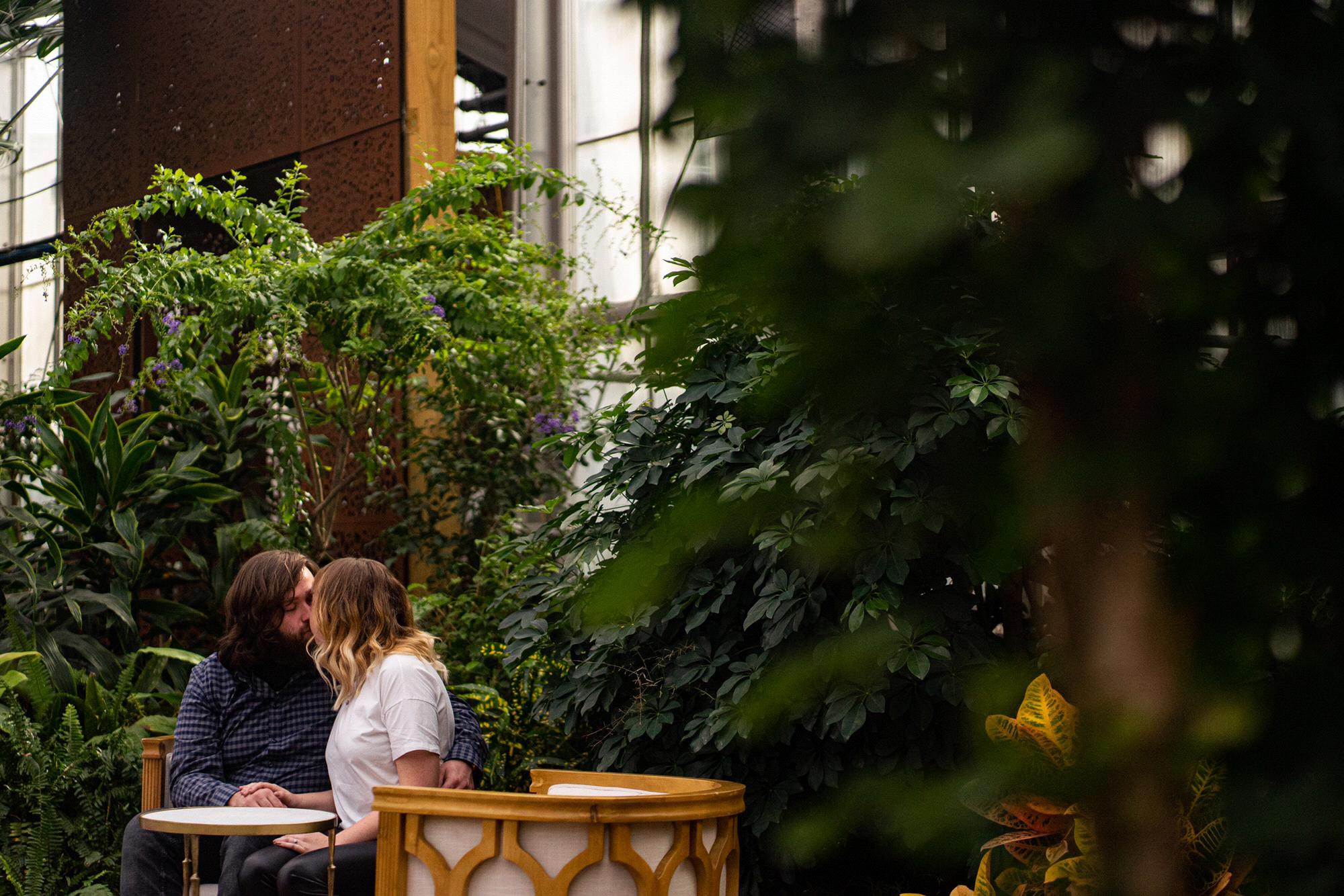 Engagement session at Philadelphia Horticultural Center