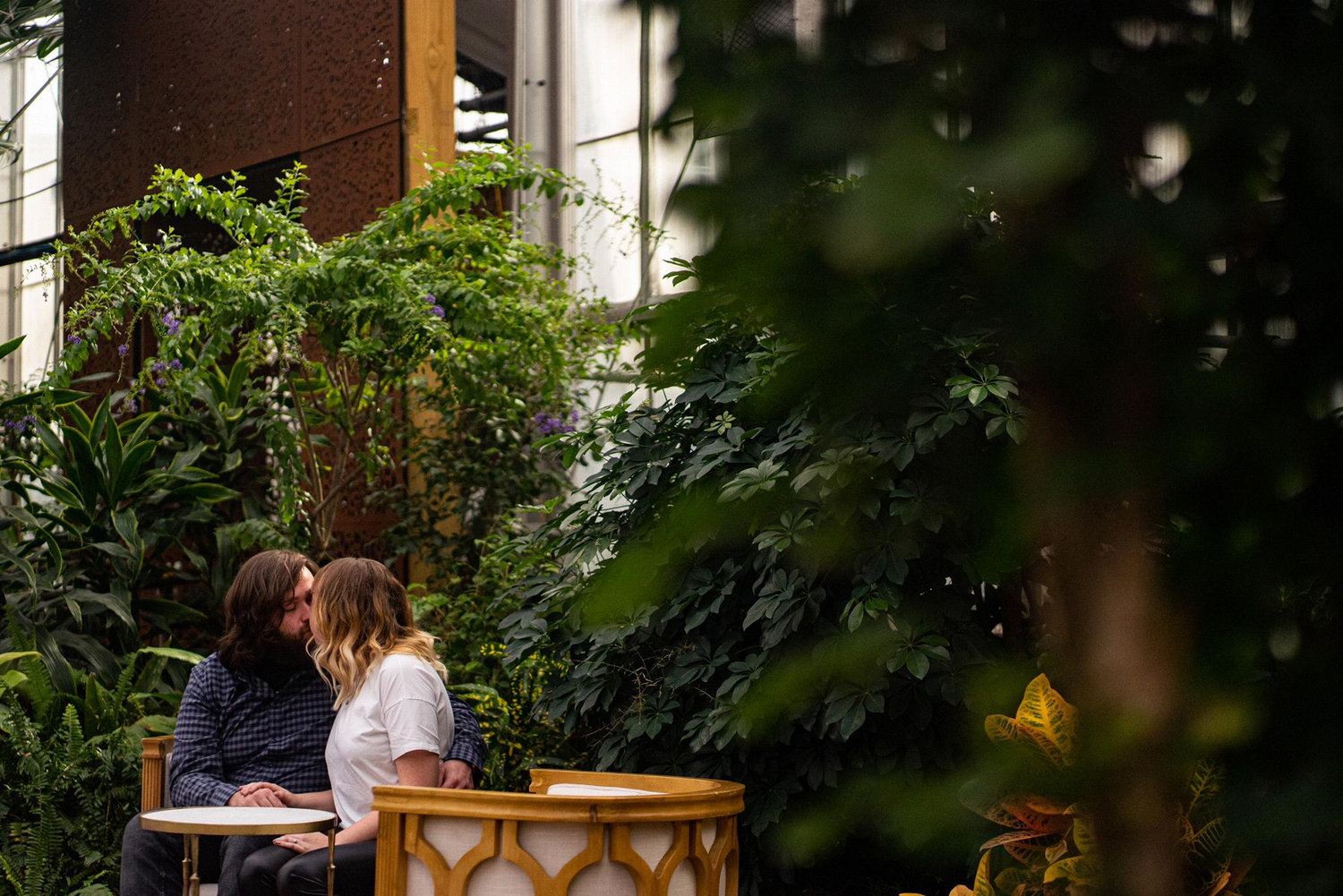 Engagement session at Philadelphia Horticultural Center