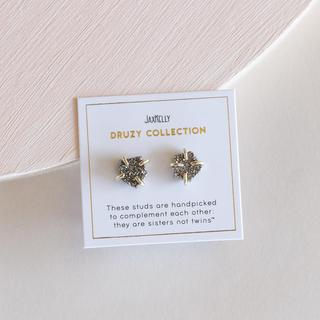 Druzy Prong Earrings