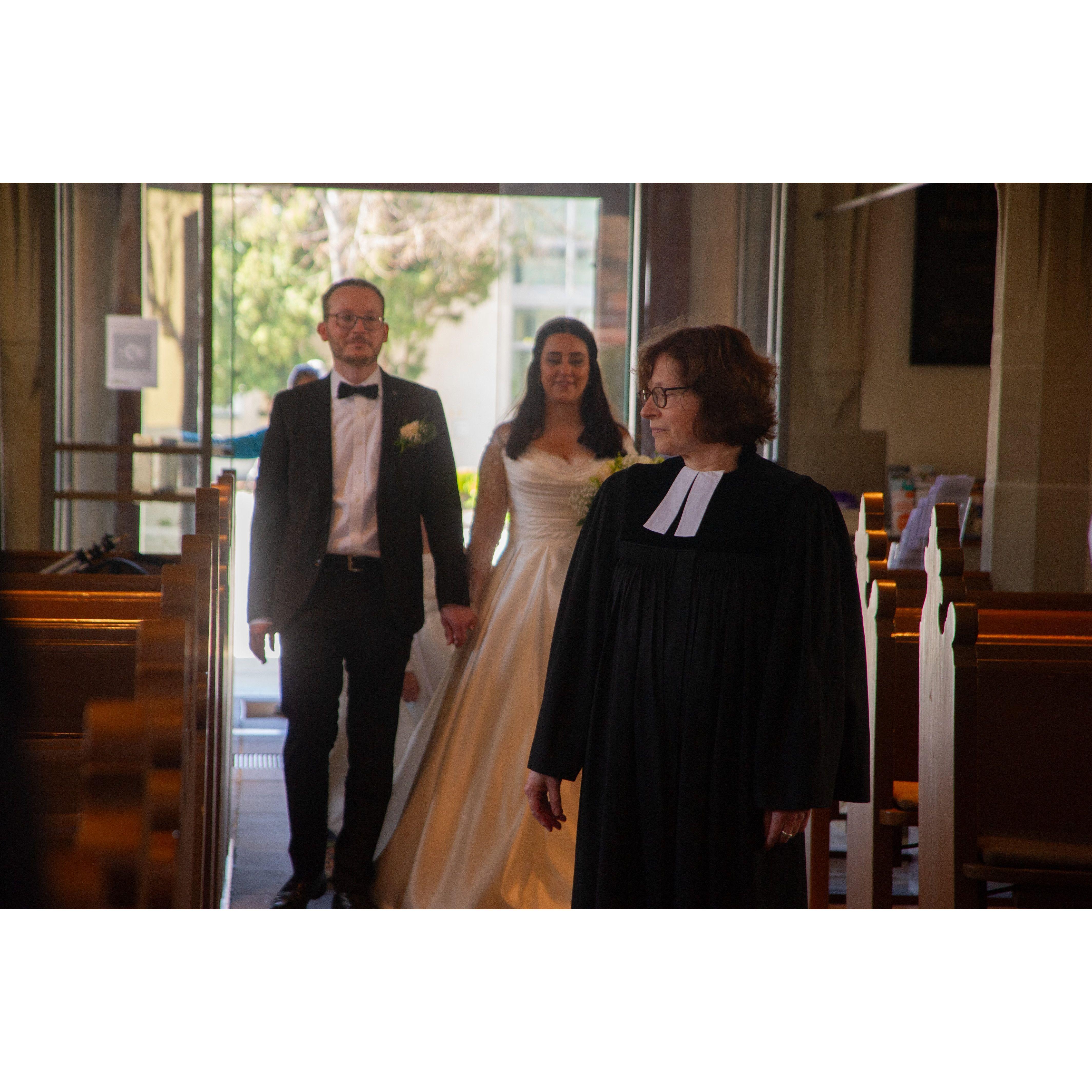 Blessing in St. Johanneskirche