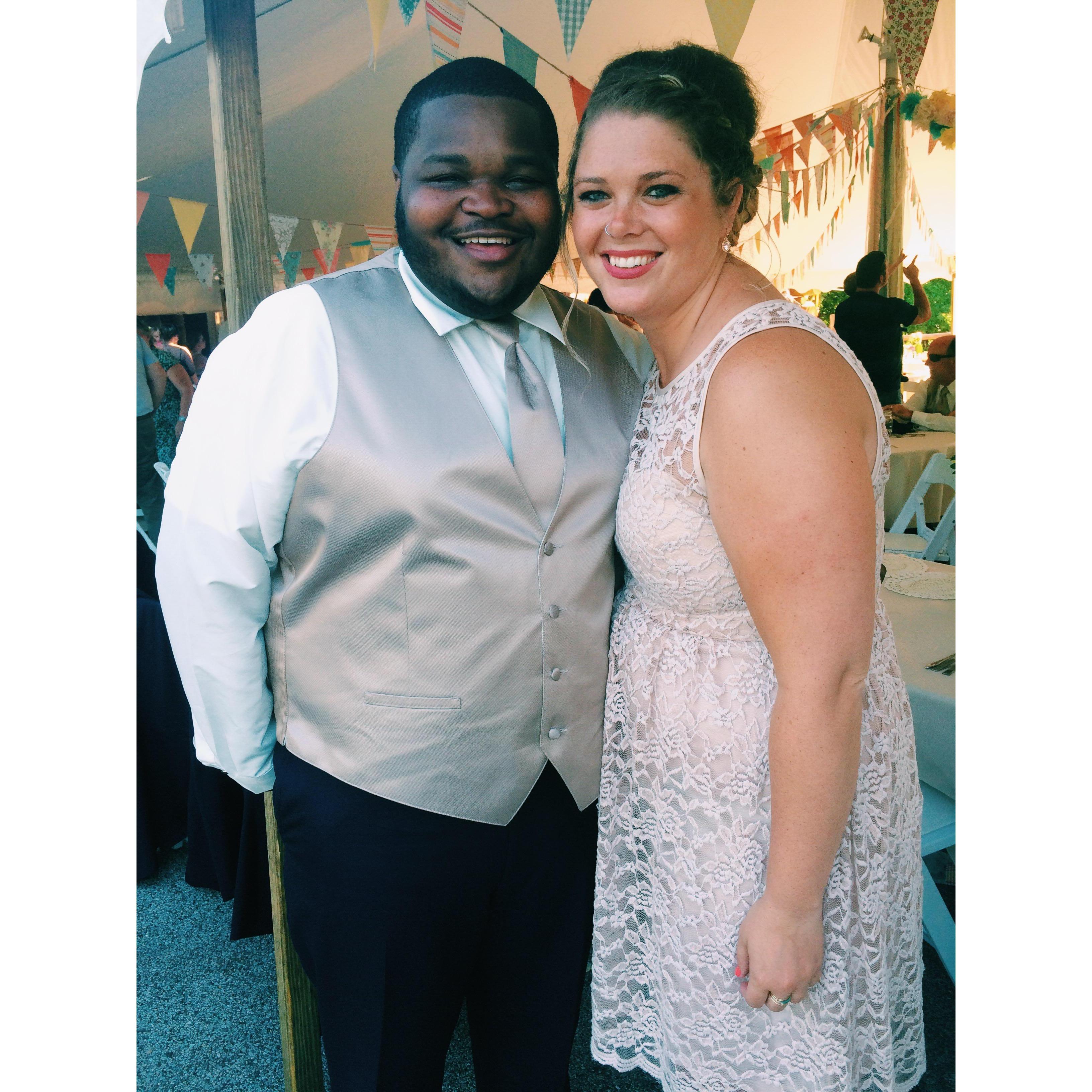 Celebrating the marriage of dear friends!