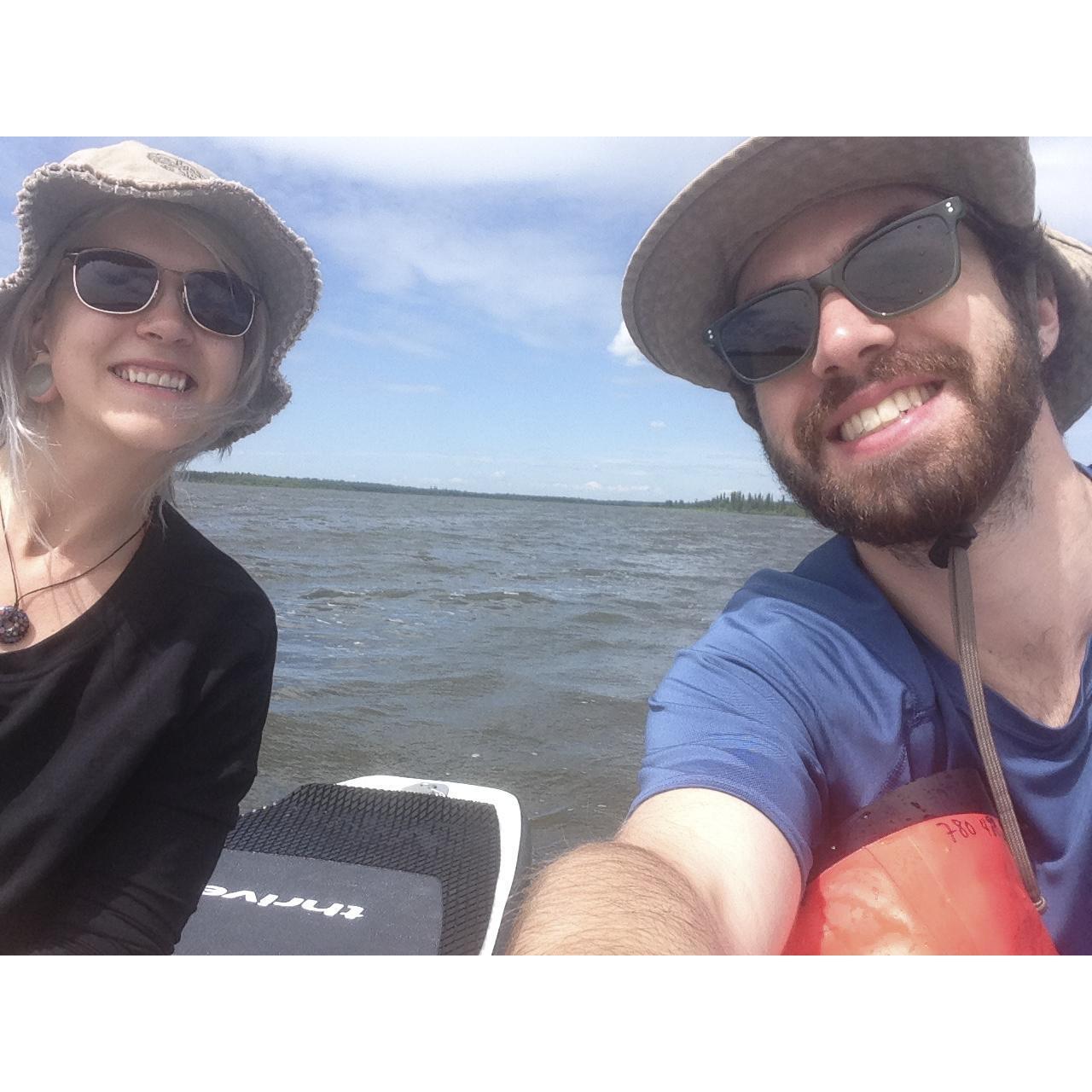 SUPing in Elk Island Provincial Park