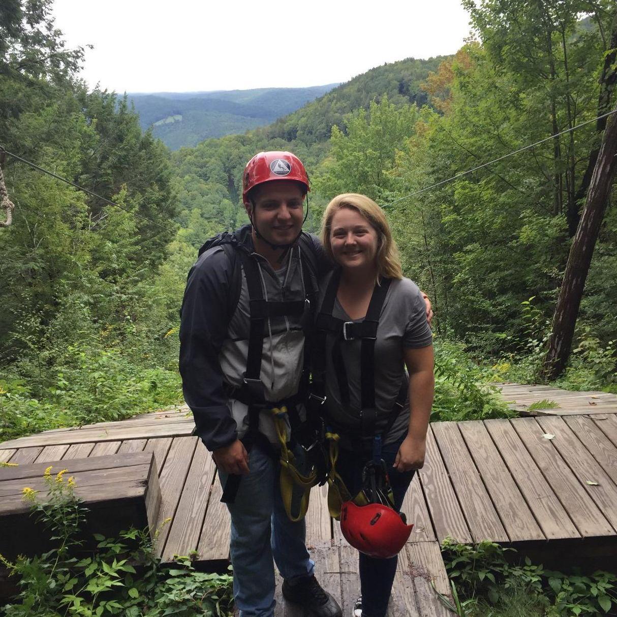 Zip-lining the Berkshires - September, 2018