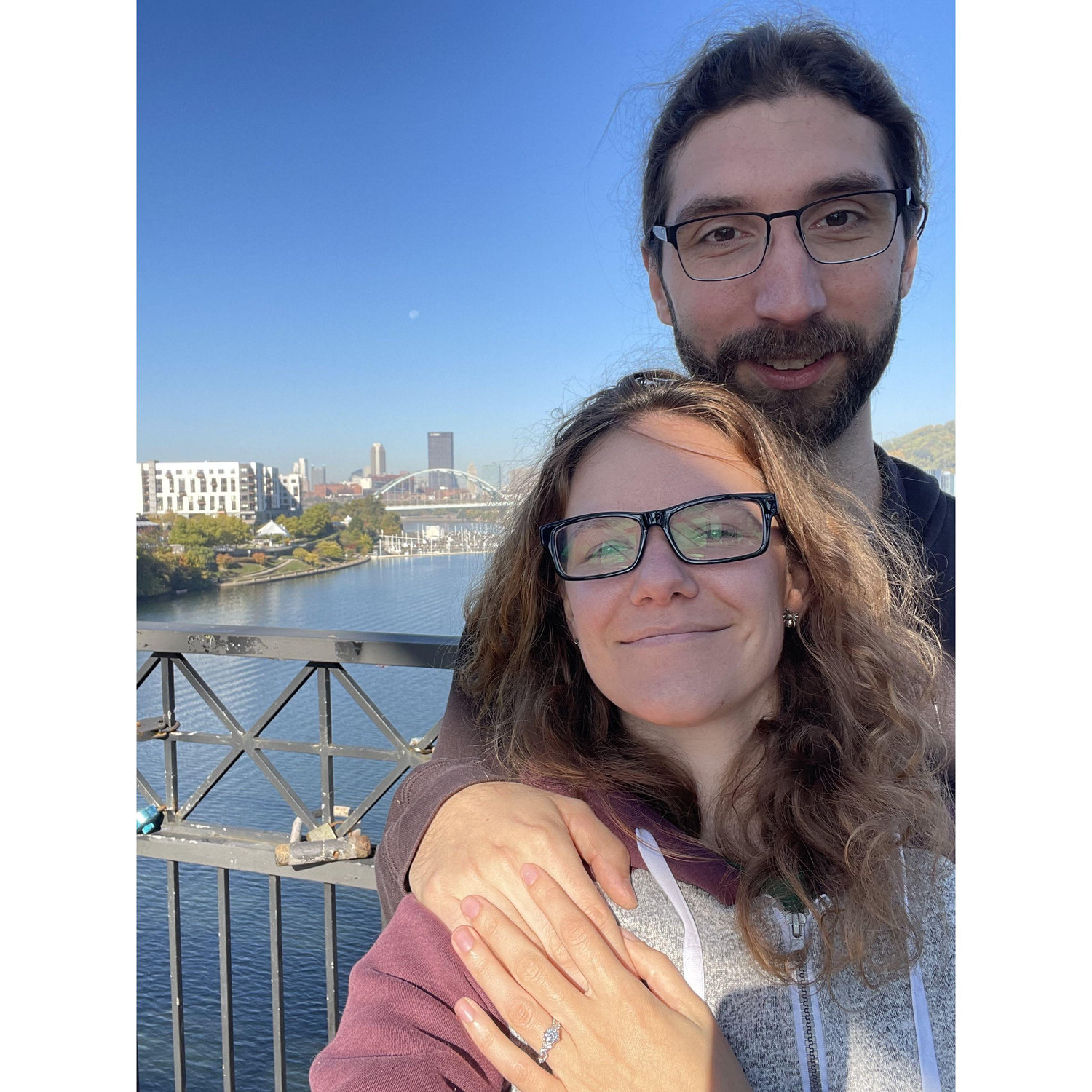 Taken right after Rachel said Yes!