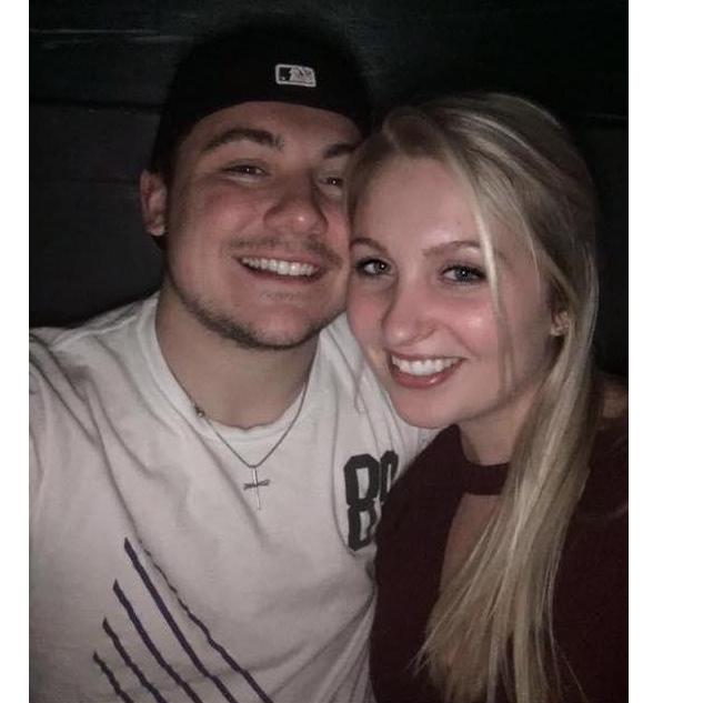 Our first pic together as official 'boyfriend and girlfriend'