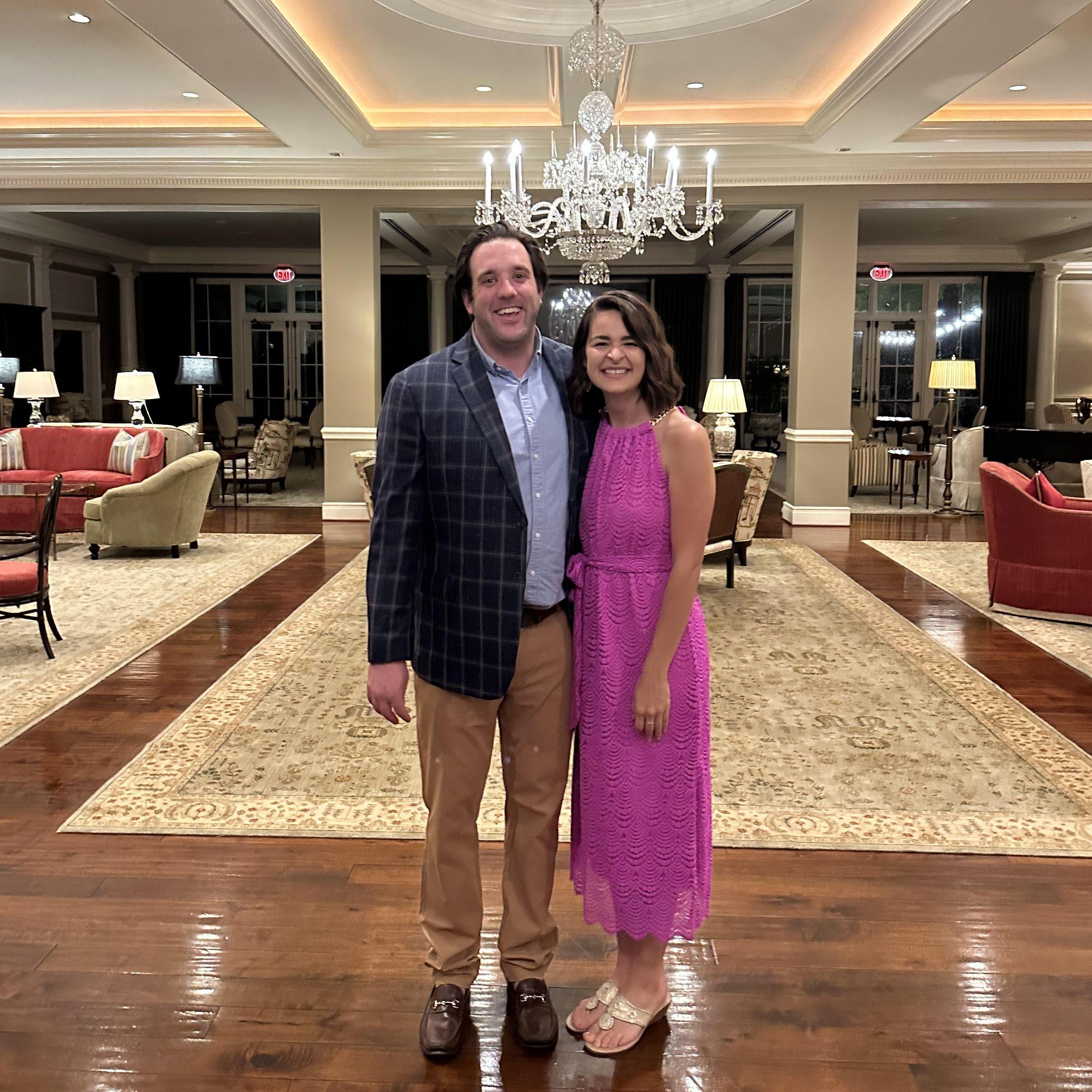 At Old Warson Country Club celebrating Ian & Claire's first wedding :)