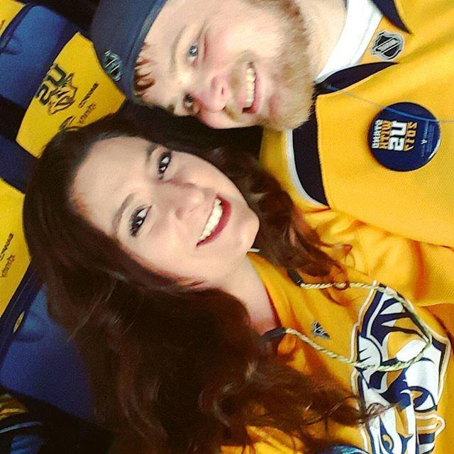 Date nights often include the Predators hockey games.