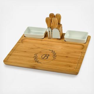 Engraved 7-Piece Entertaining Charcuterie Board & Tool Set