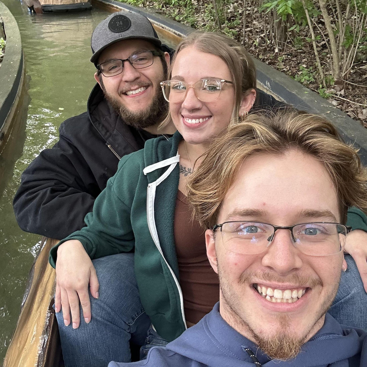Ethan, Syd, and AJ at the zoo