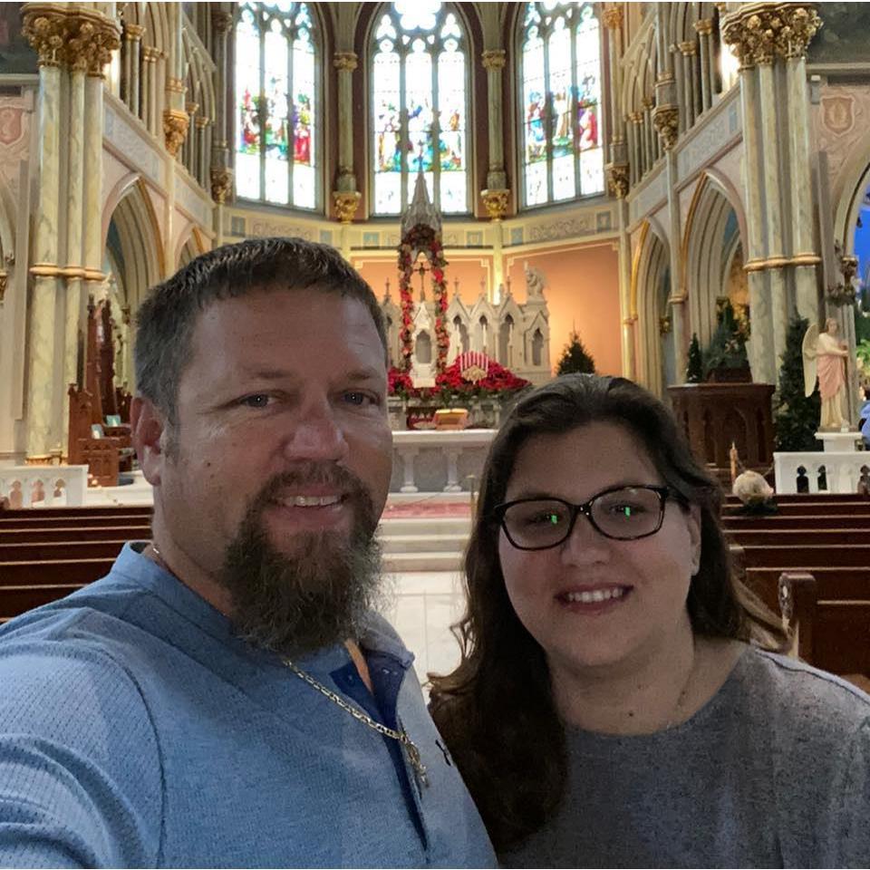 The Catholic Church in Savannah decorated for Christmas!