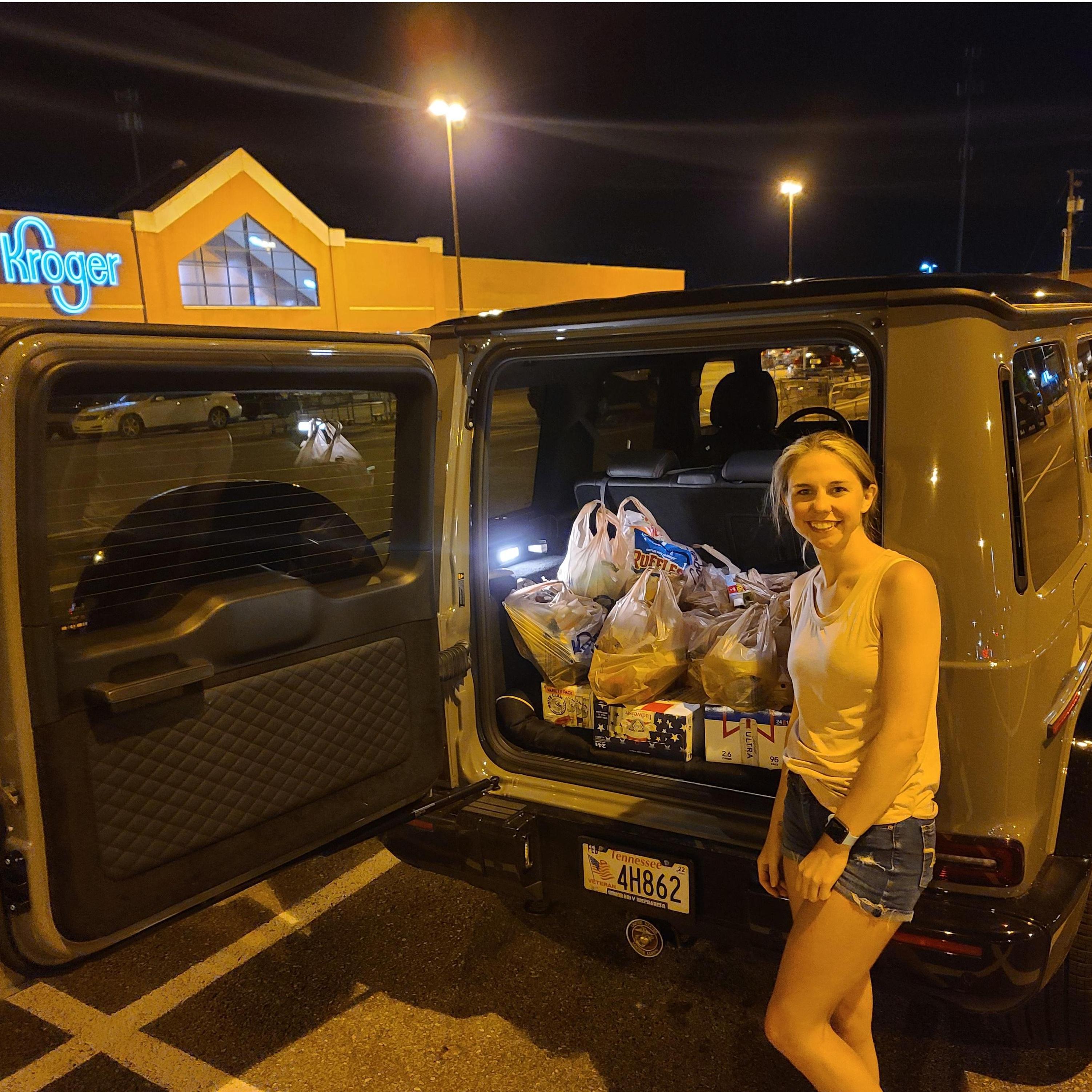 First Kroger shopping experience together!!