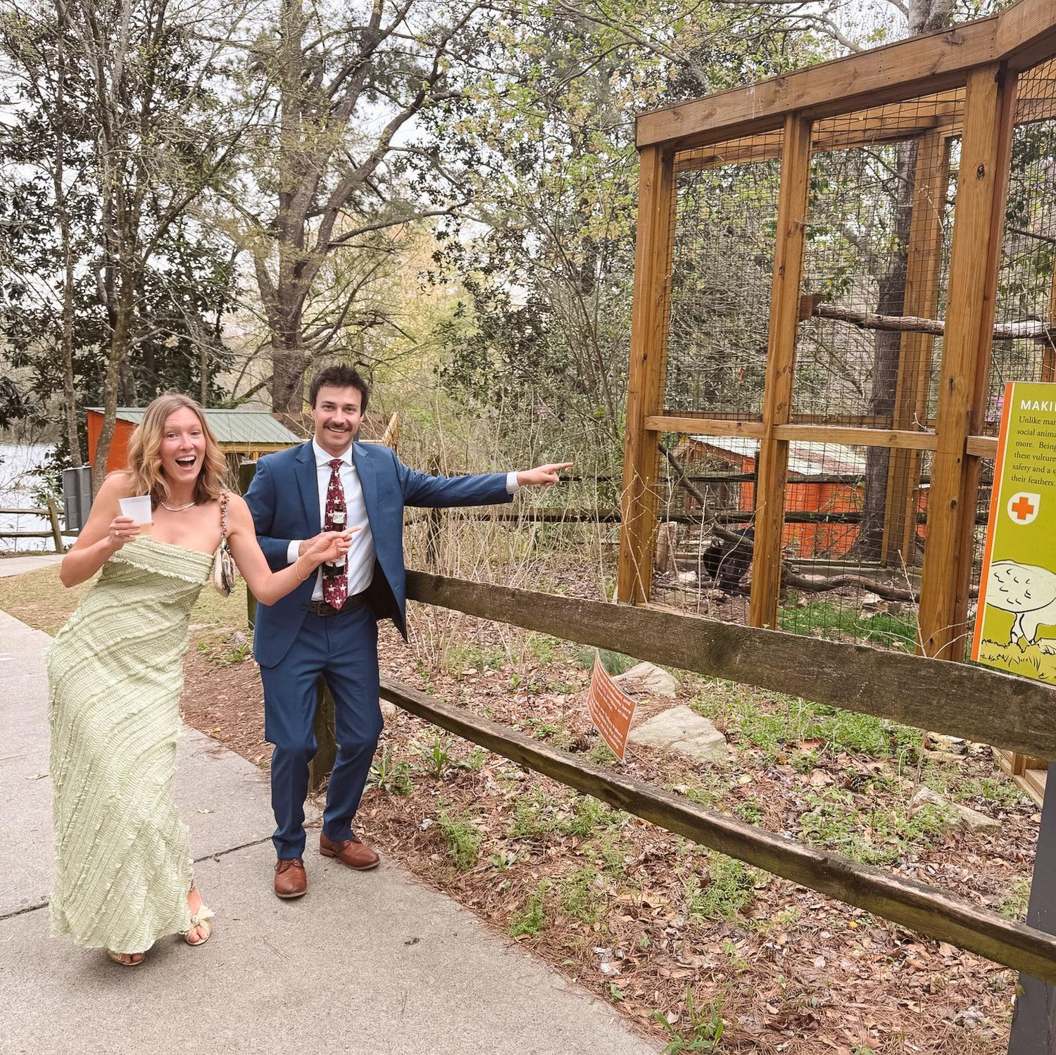 A little nature spotting at Alli and Nick's Georgia wedding