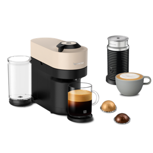 Vertuo Pop+ Beige & Aeroccino3 Milk Frother