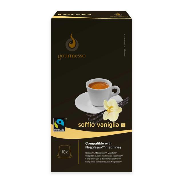 gourmesso 10-Count Vanilla Soffio Vaniglia Nespresso® Compatible Espresso Capsules