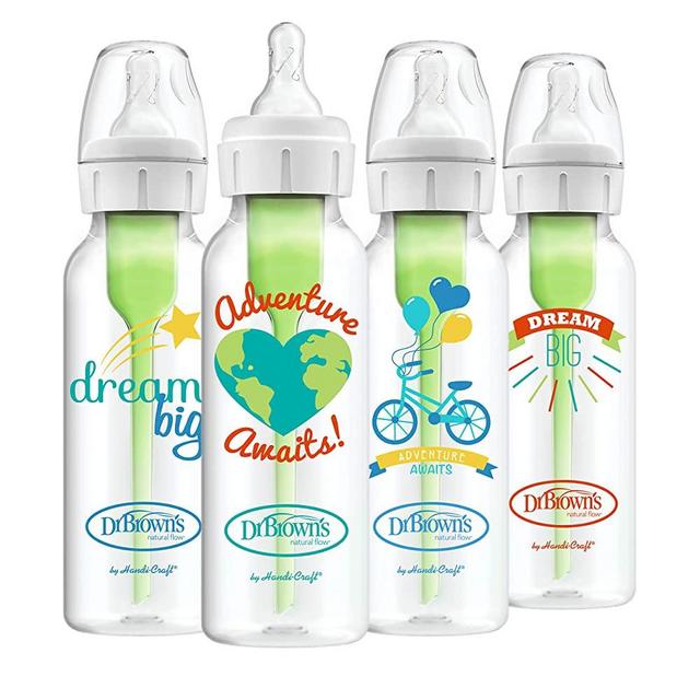 Dr. Brown's Options+ Anti-Colic Baby Bottle - Dream/Adventure - 8oz - 4pk