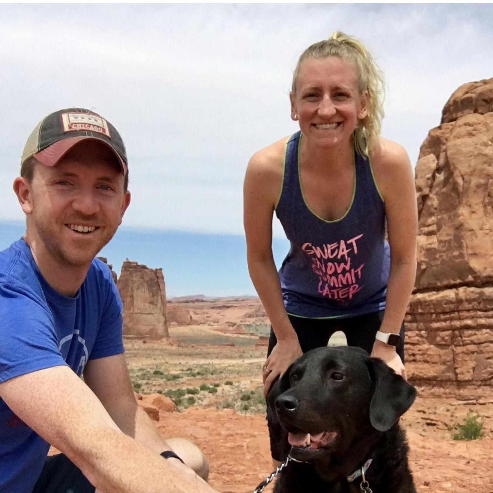 Roadtripping west with Payton at Arches National Park (May 2017)