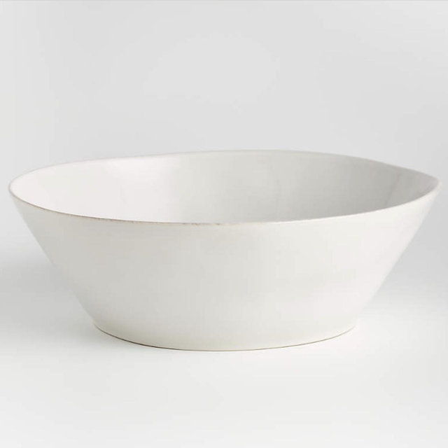 Marin White Large Stoneware Serving Bowl