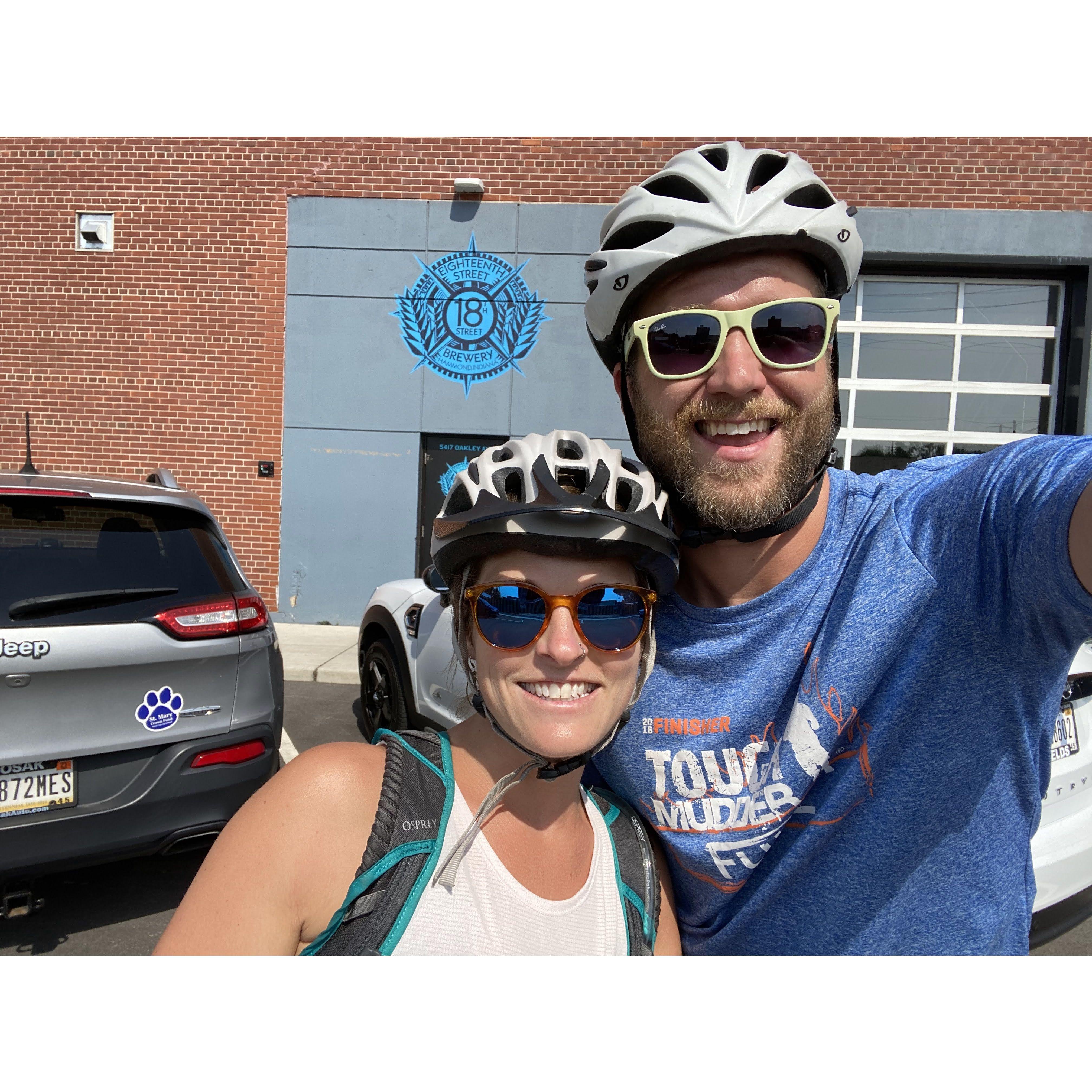 a bike ride to indiana (beers) and back