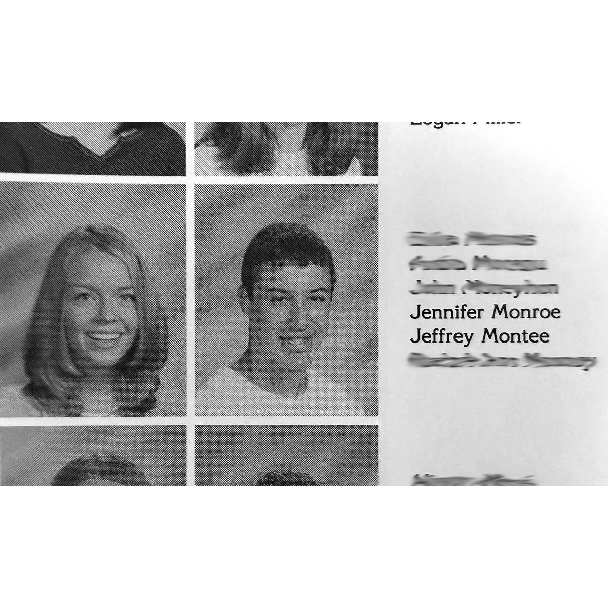Alphabetical order kept us side by side every year of high school.