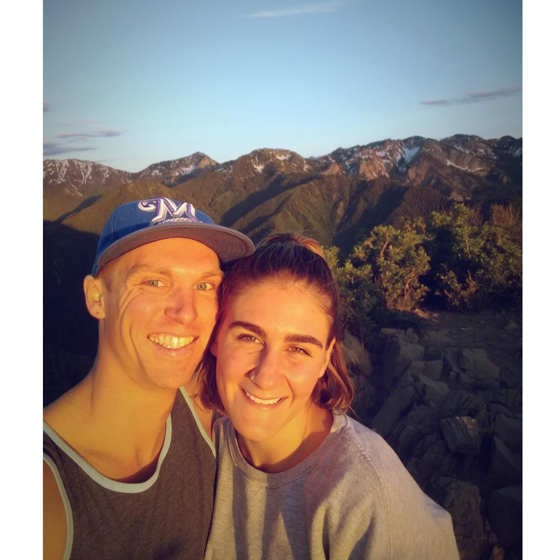 One of our first hikes up Grandeur Peak