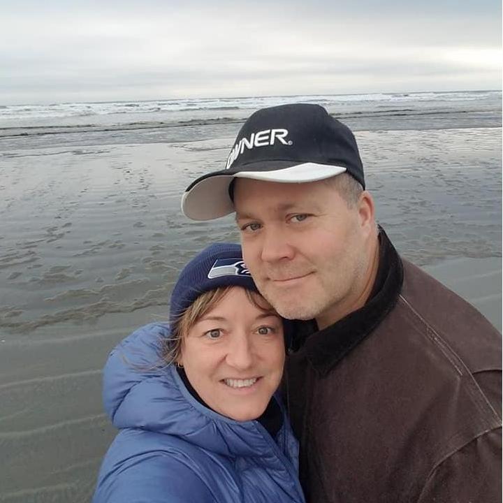 The beach!  Erin's happy place.