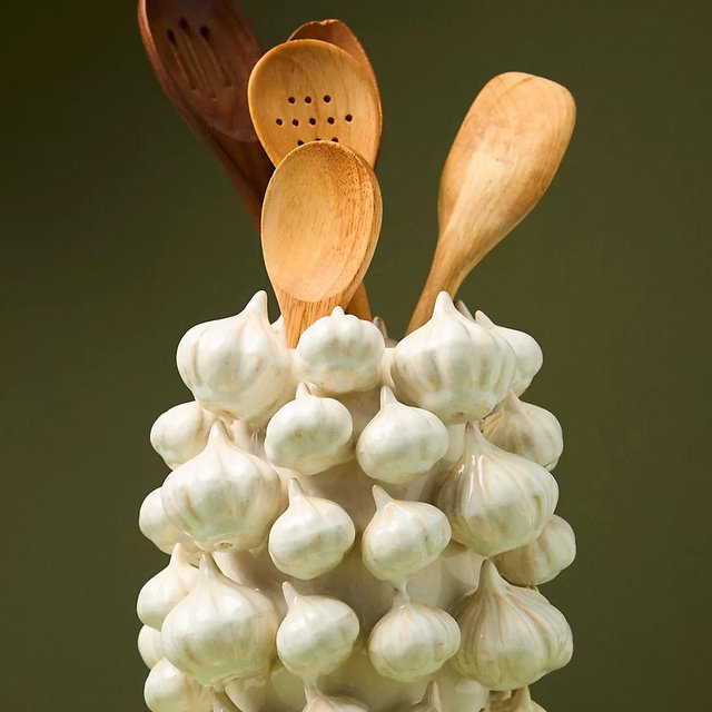 Garlic Garden Vase - White - Garlic, One Size