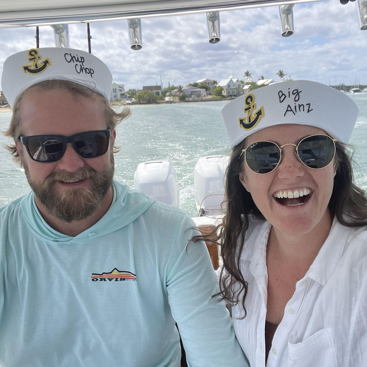 Captain Chip & Big Ains heading out on their honeymoon in style!