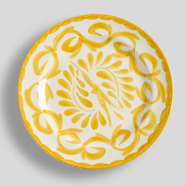 Puebla Outdoor Melamine Salad Plates, Set of 4 - Yellow