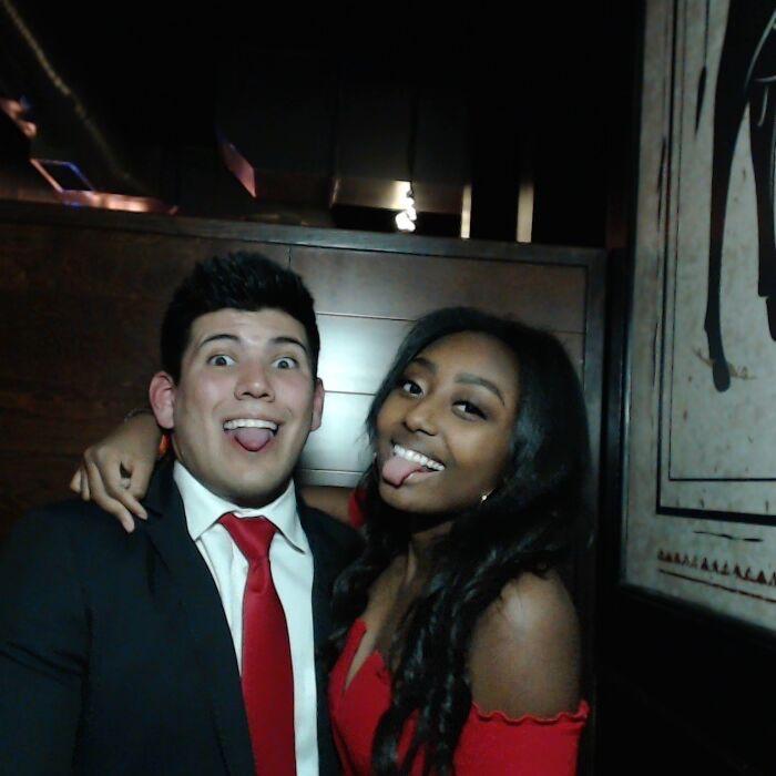 Being silly goofy at Delta Gamma Crush (2019)