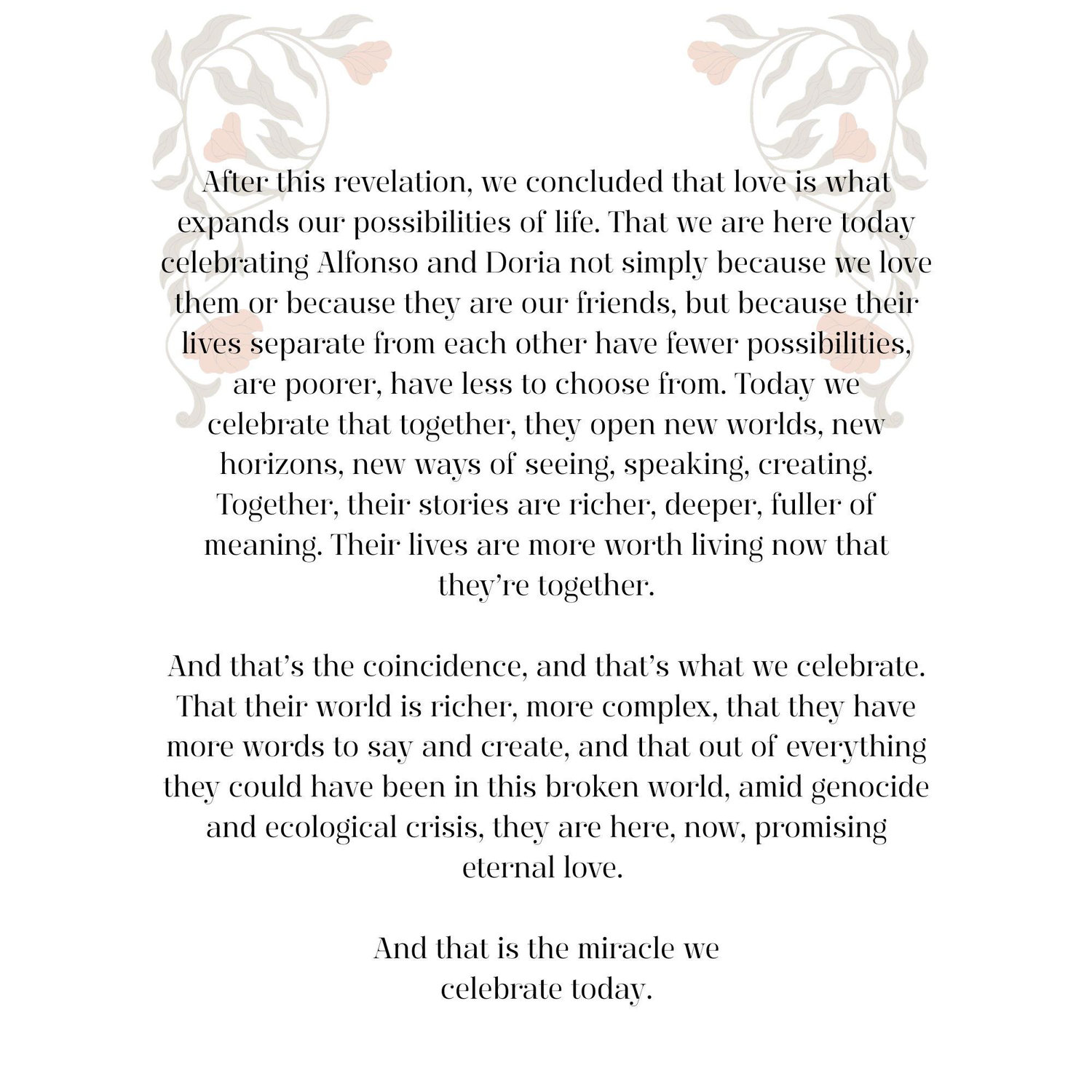 Dr. Correa's ceremony address. Pg 7